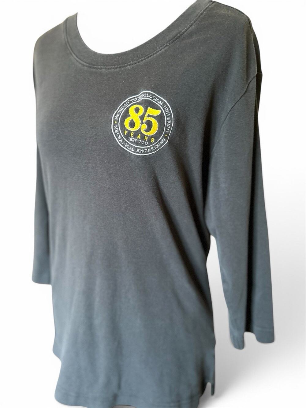 Michigan Tech University Womens L Shirt 85th Anniv Mechanical Engineering Black